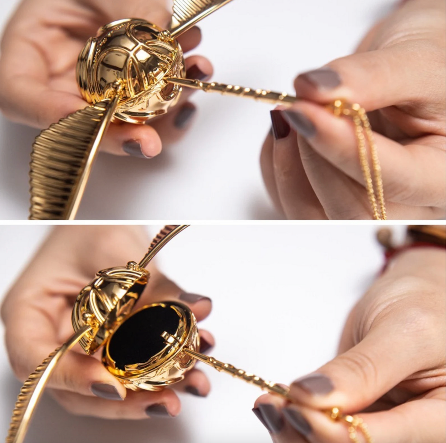 Golden Snitch Ring Box