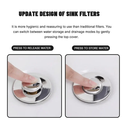 Stainless Steel Floor Drain Filter - Helps Reduce Odor and Deter Cockroaches