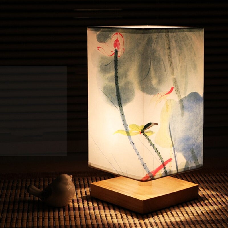 Japanese Scandinavian bedside lamp