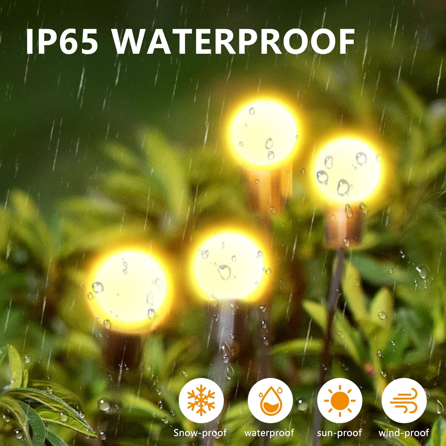 HQ Solar Lighting™ IP65 Waterproof Solar Powered Firefly Light