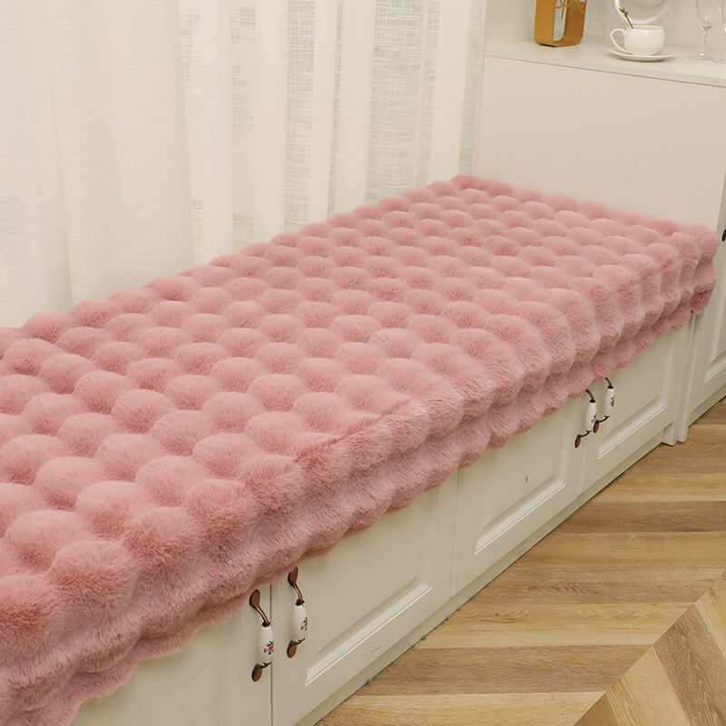 Cosy Plush Solid Colour Non-slip Couch Cover